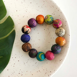 Sari Silk Bauble Bracelet