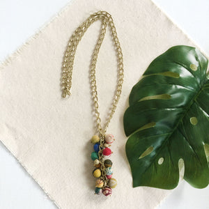 Cascading Kantha Necklace